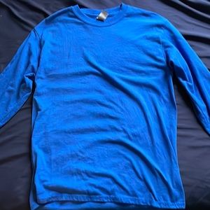 Blue Gildan Long Sleeve Shirt